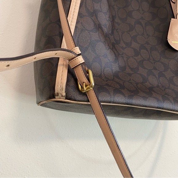Coach Brown and Tan Tote Bag - Picture 2 of 8